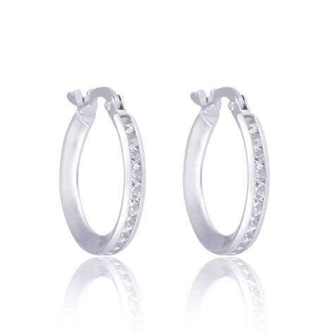 chanel cubic zirconia earrings